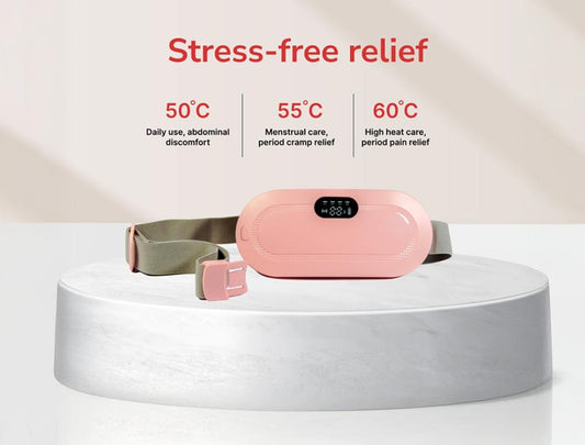 Heating pad for period cramps relief and massager